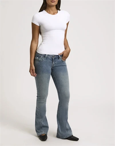 True Religion - Joey Low Rise Flare Jeans - Peak Spot